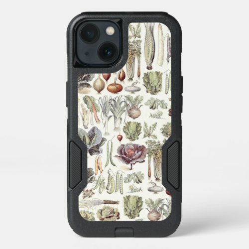 Adolphe Millot Vegetable Pattern iPhone 13 Case