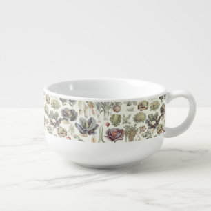 Adolphe Millot Vegetable Pattern Soup Mug