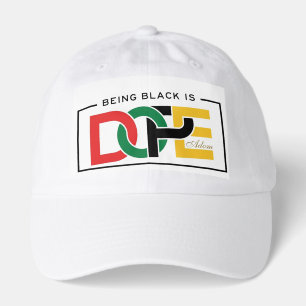 ADOM "Being Black Is Dope" V-Neck Tee Hat