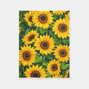 ADOM Bright Sunflower Throw Blanket