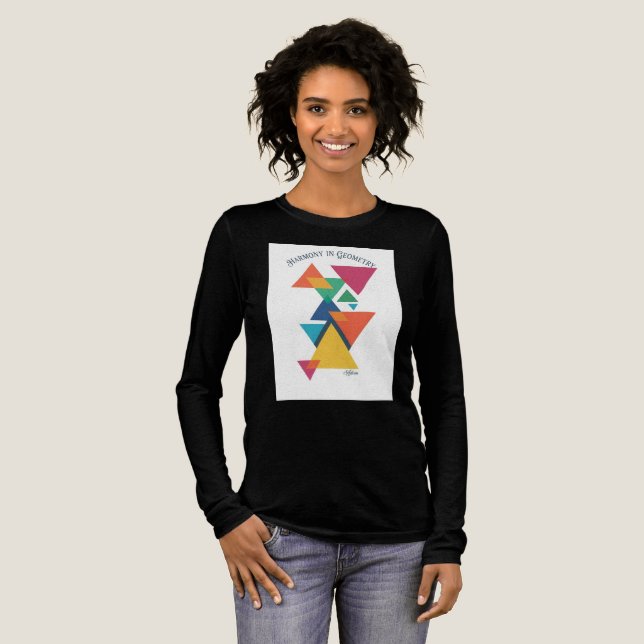 ADOM Geometric Art Long-Sleeve Tee (Full Front)