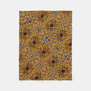 ADOM Golden Sunflower Mandala Blanket