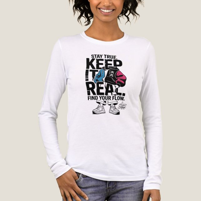 ADOM Keep It Real Long Sleeve Tee (Front)