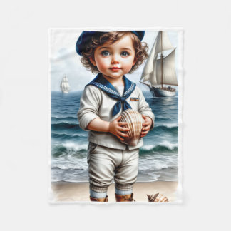 ADOM Little Sailor Kids Art Blanket
