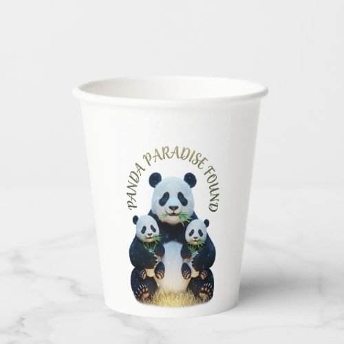 ADOM "Panda Paradise Found" Women's V-Neck Tee Paper Cups