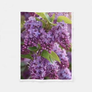 ADOM Purple Lilac Blossoms Blanket