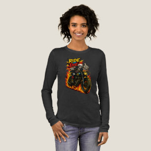 ADOM Ride Die Flame Biker Tri-Blend Shirt