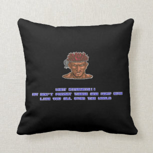 Adon KO'ed Throw Pillow