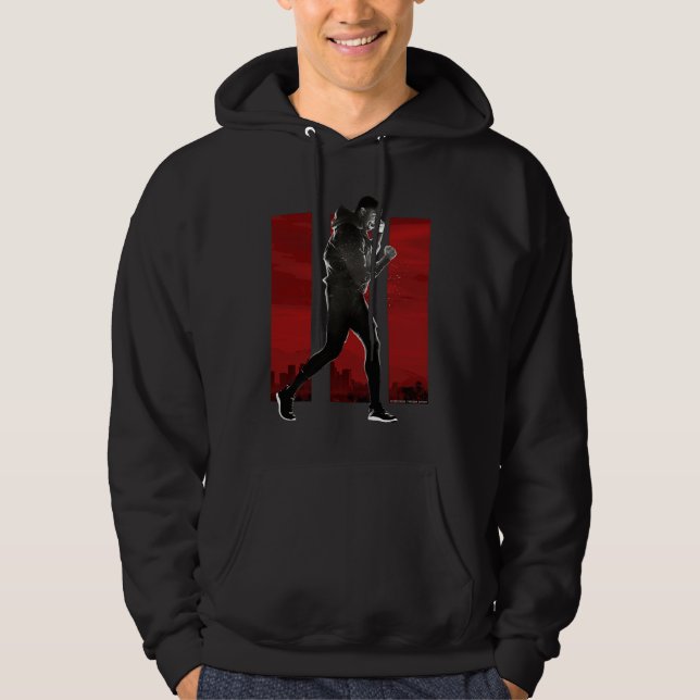 Adonis Creed pose faced right on III red Hoodie (Front)