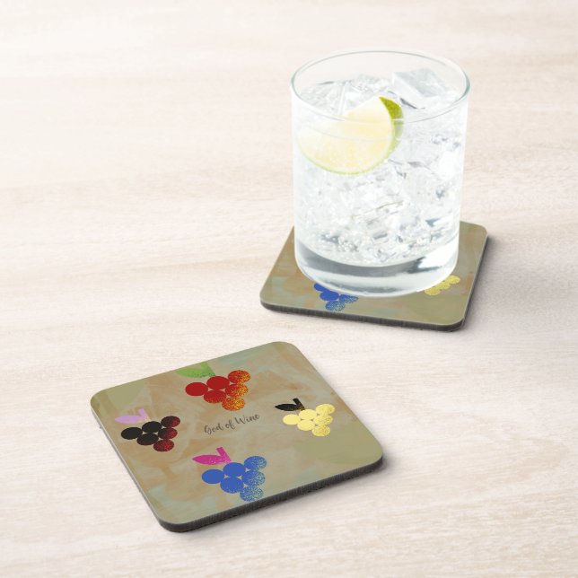 Adonis God of Wine Beverage Coaster (Right Side)