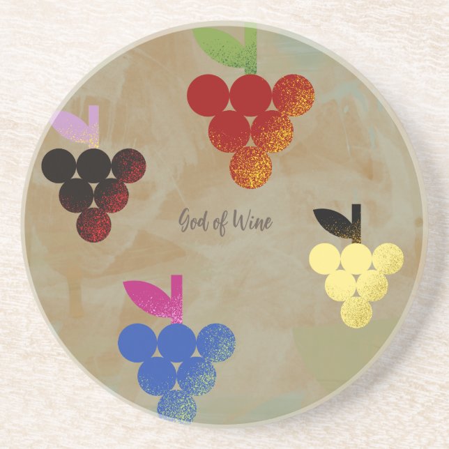 Adonis God of Wine Coaster (Front)