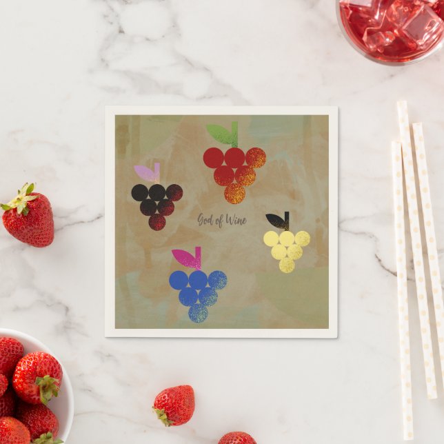 Adonis God of Wine Napkins (Insitu)