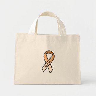 Adopt a Beagle Orange Awareness Ribbon Mini Tote Bag