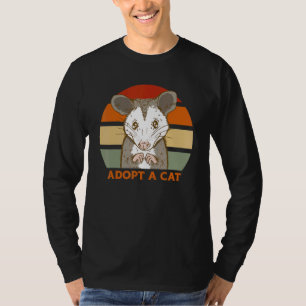 ADOPT A CAT Possum Opossum Street Cats Cute Kitt T-Shirt