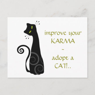 Adopt a Cat Postcard