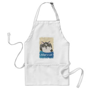 Adopt a cat promotion Aprons