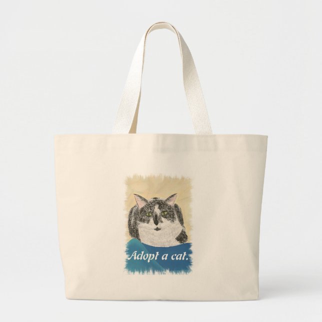 Adopt a cat promotion Canvas Bags (Front)
