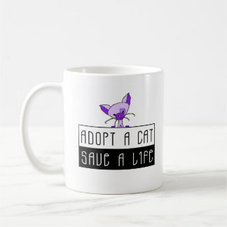 Adopt A Cat Save A Life Mug