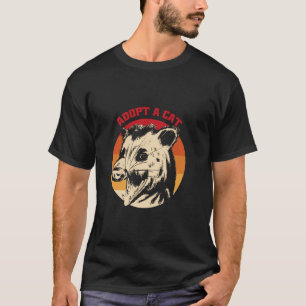 Adopt a Cat Skunk Live Possum for Men Raccoon Garb T-Shirt