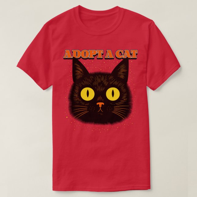 Adopt A Cat T-Shirt (Design Front)