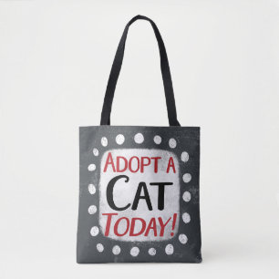 Adopt A Cat Today Tote Bag