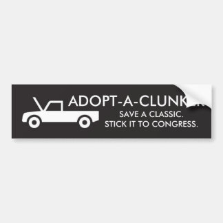 ADOPT-A-CLUNKER BUMPER STICKER