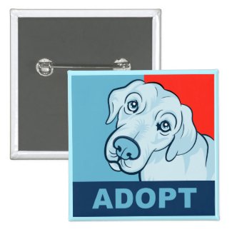 Adopt a dog Button