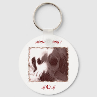 Adopt a Dog Keychain
