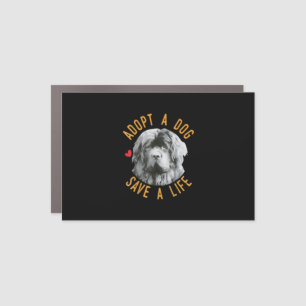 Adopt A Dog Save A Life Rescue Newfoundland Car Magnet