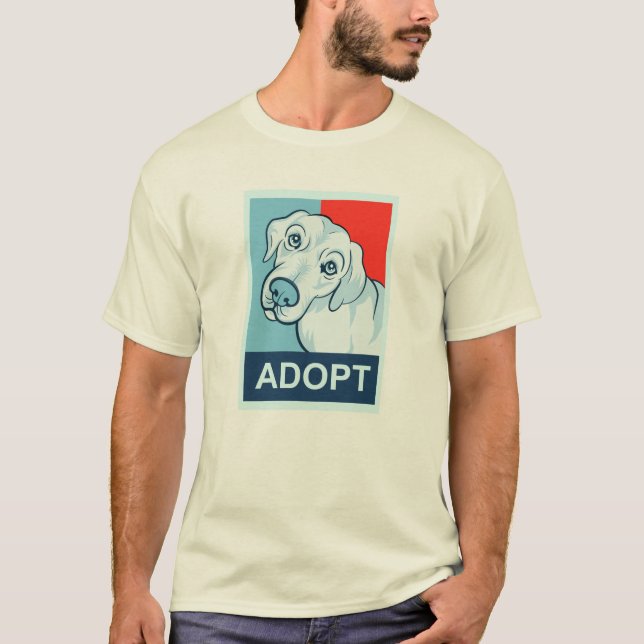 Adopt a Dog T-shirt (Front)