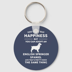 Adopt a English Springer Spaniel Happiness Keychain