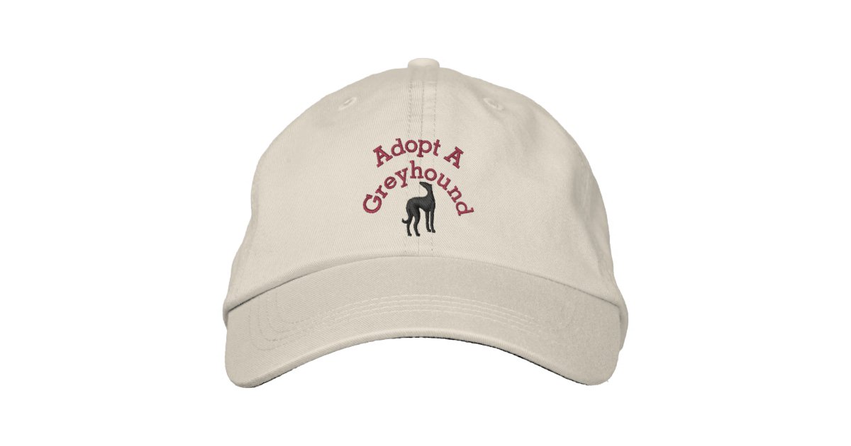 Adopt A Greyhound Embroidered Baseball Cap | Zazzle