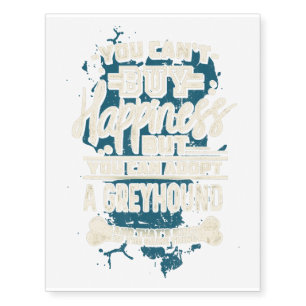 Adopt A Greyhound Rescue Dog Temporary Tattoos