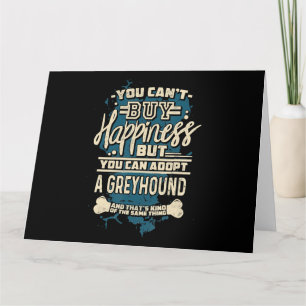 Adopt A Greyhound T-Shirt Rescue Dog Shirt Card