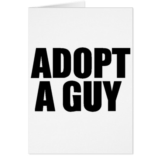 Adopt a guy cards (Front)
