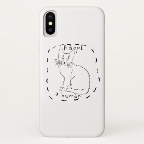 Adopt a human iPhone x case