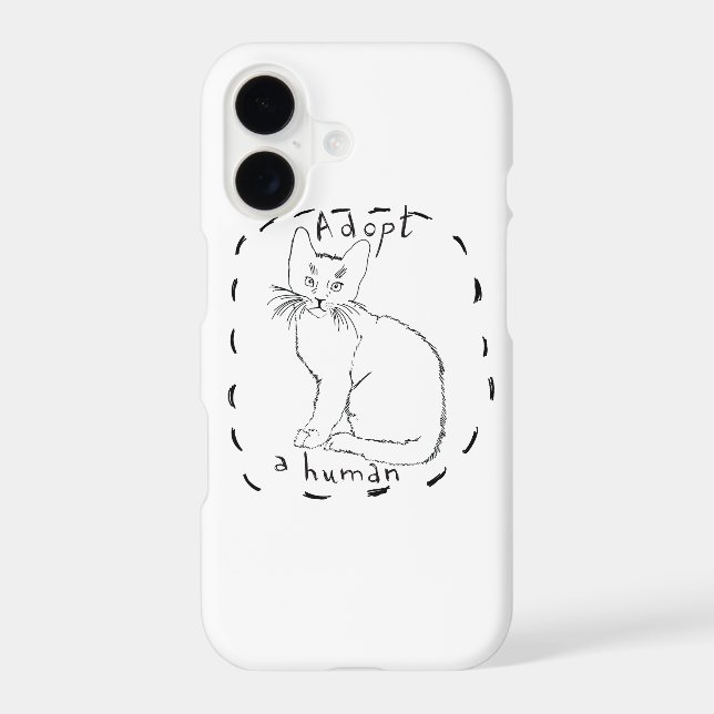Adopt a human iphone case (Back)