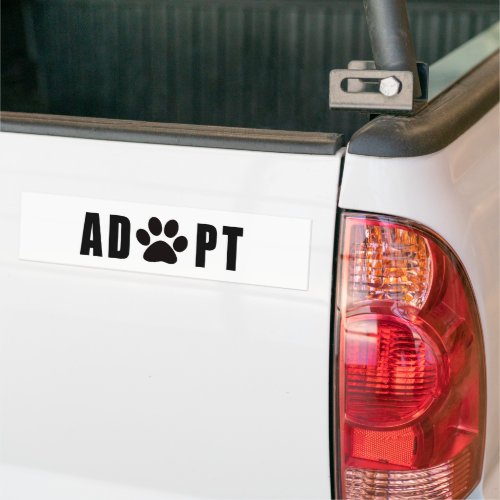 Adopt A Pet Bumper Sticker
