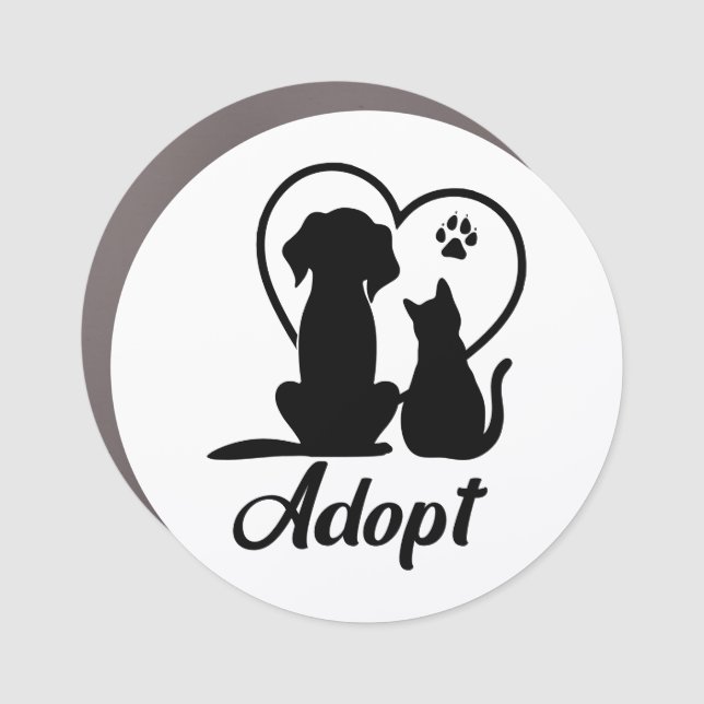 Adopt a Pet Car Magnet (Front)