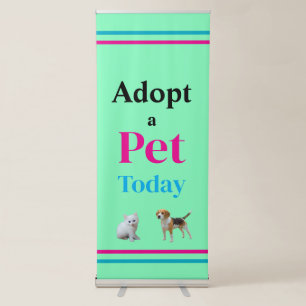Adopt a Pet Today Retractable Banner