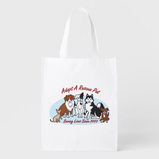 "Adopt a Rescue Pet" Grocery Tote