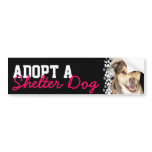 Adopt a Shelter Dog Bumper Sticker