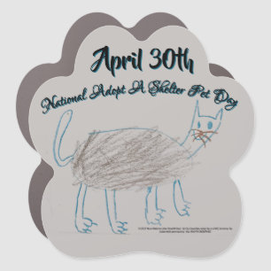 Adopt a Shelter Pet by RoseWrites Car Magnet