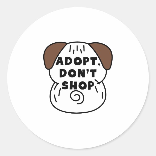 Adopt a Shelter Pet Day | Rescue Awareness Sticker (Front)