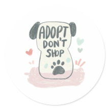 Adopt a Shelter Pet Day | Rescue Awareness Sticker