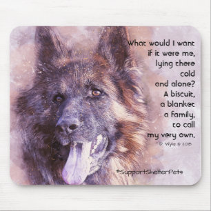 Adopt A Shelter Pet - German Shepherd Mouse Pad