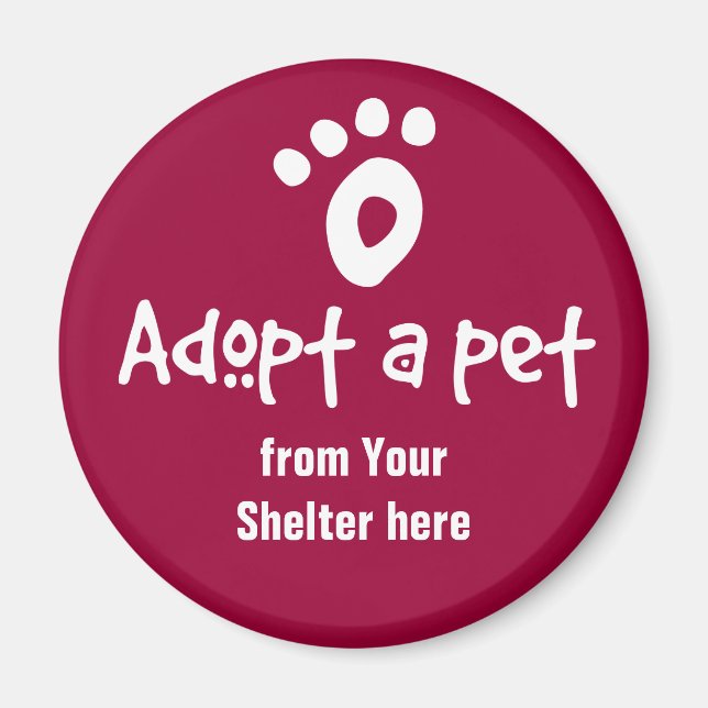 Adopt a Shelter Pet Magnet (Front)