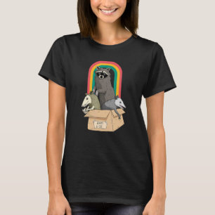 Adopt A Street Cat Funny Opossum Raccoon Skunk Vin T-Shirt
