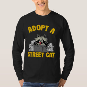 Adopt A Street Cat Trash Garbage Panda Raccoon  3 T-Shirt