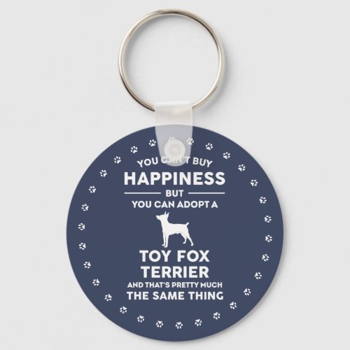 Adopt a Toy Fox Terrier Happiness Keychain